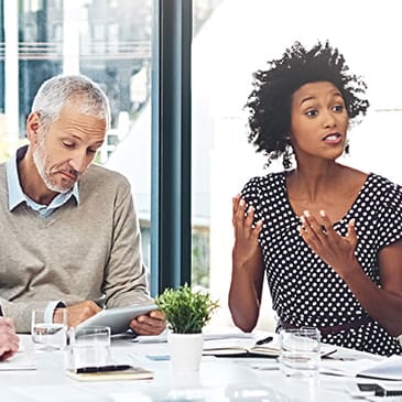 Image of two coworkers